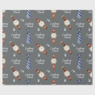 Papel De Presente Relógios e gravatas de Natasha Us