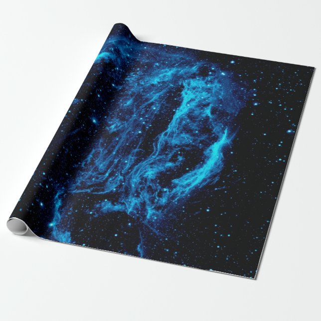 Papel De Presente Remanescente de Supernova da Nebulosa Cygnus Loop  (Desenrolado)