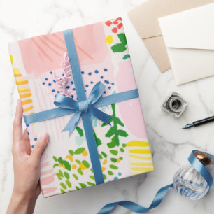 Papel De Presente Remendo Préppy Pastel