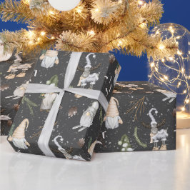 Papel De Presente Rena Santa Alce e Gnomos