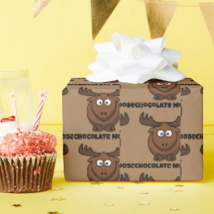 Papel De Presente Renaça de Chocolate Fofa,  Cartoon de Piada de Sob