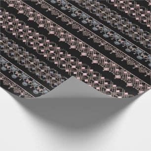 Papel De Presente Renda dourada