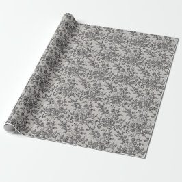 Papel De Presente Renda Preta