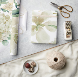 Papel De Presente Renovação de vogal de Rosa de Aquarela do Creme Do