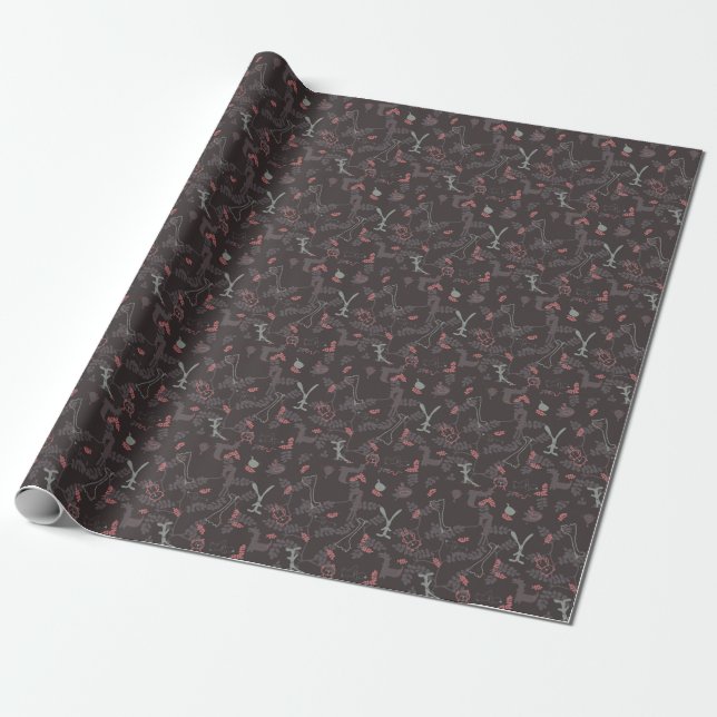 Papel De Presente reprodução padrão de bebês 1 (Desenrolado)