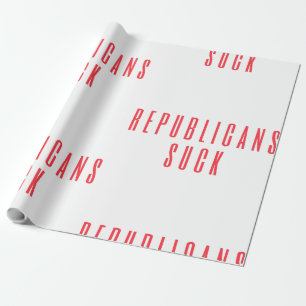 Papel De Presente Republicanos Suck! Citação Política Para Os Des
