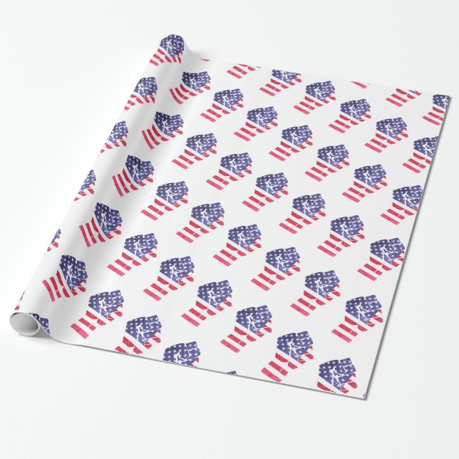Papel De Presente Resistência à Resistência da Marca Americana Anti- (Desenrolado)