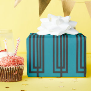 Papel De Presente Retângulos Contínuos
