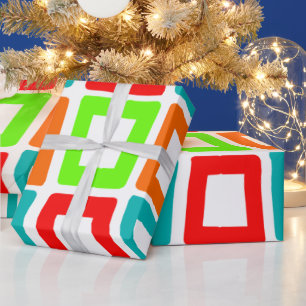 Papel De Presente Retângulos inclinados