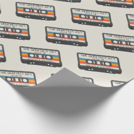 Papel De Presente Retrair O Casamento De Padrão De Cassete De Maior