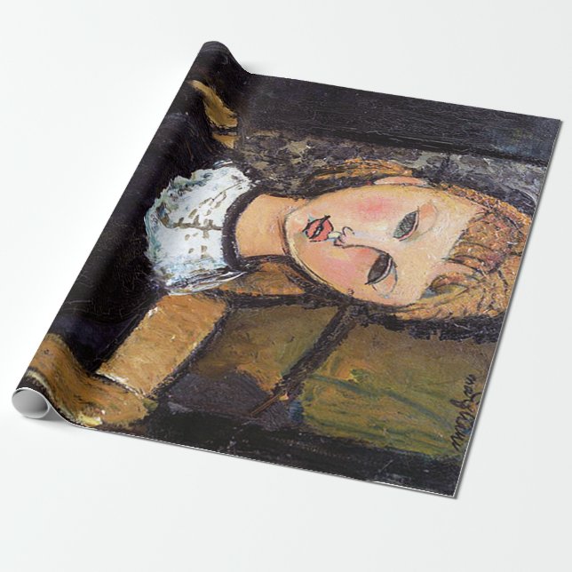 Papel De Presente Retrato de Ceroni, Modigliani (Desenrolado)