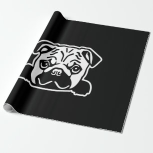 Papel De Presente Retrato de desenho de cachorro
