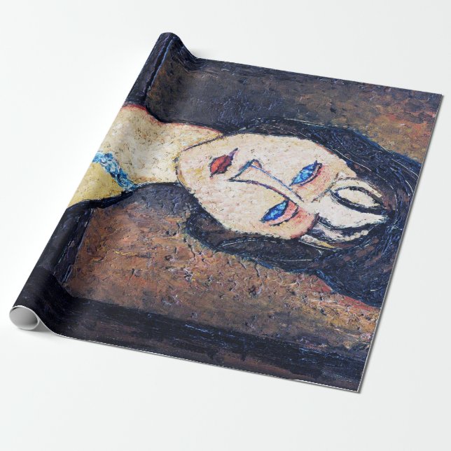 Papel De Presente Retrato de Mulher, Modigliani (Desenrolado)