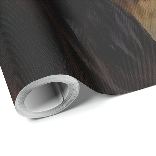 Papel De Presente Retrato De Um Rei Charles Cavalier Spaniel (Ponta do rolo)