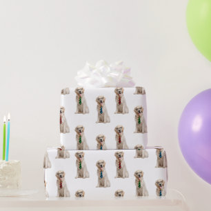 Papel De Presente Retribeadores de ouro com Pescoços