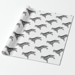Papel De Presente Retriever revestido liso