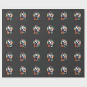 Papel De Presente Retro 8647 É 2028 E Anti-Trump Penguin