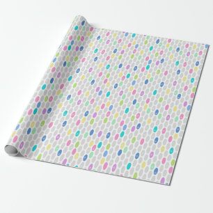 Papel De Presente Retro sem costura cores design círculos bolinhas