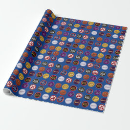 Papel De Presente Retro Soda Cap Wrapping Paper, Vintage Gamer Gift