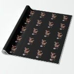 Papel De Presente Retro Vintage Reindeer Pink Christmas Baby Deer<br><div class="desc">Retro Vintage Reindeer Pink Christmas Baby Deer</div>