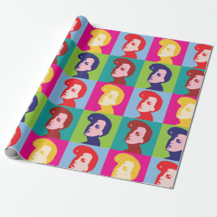 Papel De Presente Retro Women Pop Art