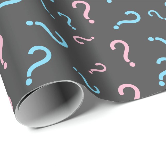 Papel De Presente Revisões de Gênero Rosa ou Azul (Ponta do rolo)