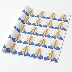 Papel De Presente rezando emoji
