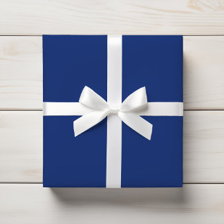 Papel De Presente Rich Profundo Denim Real Solid Azul