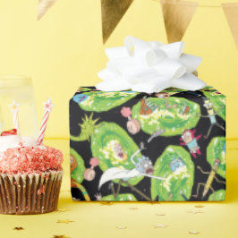 Papel De Presente RICK E MORTY™ | Padrões de materiais de queda