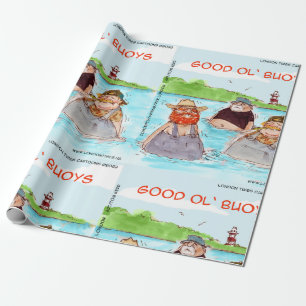 Papel De Presente Rick London Bom Velhos Rapazes Cômico Divertido