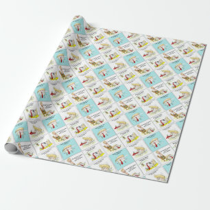 Papel De Presente Rick London "Trumpty Dumpty" Presente Divertido Tr