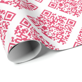 Papel De Presente Rickroll Wrapping Paper in red