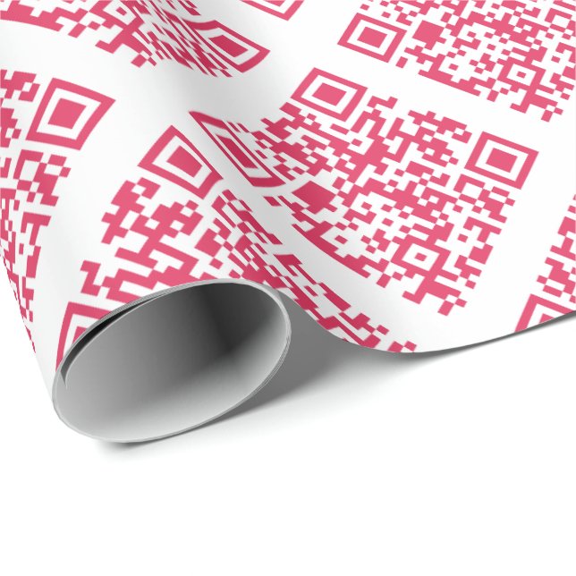 Papel De Presente Rickroll Wrapping Paper in red (Ponta do rolo)
