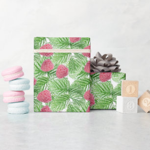 Papel De Presente Ripas, bagas, framboesas