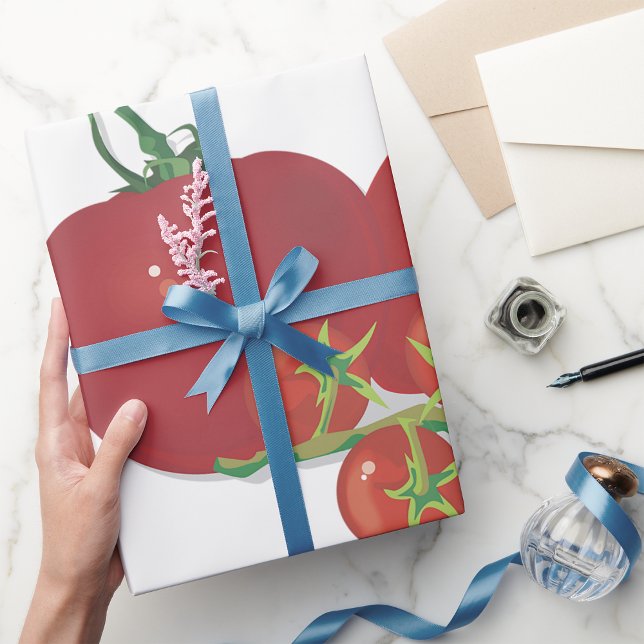 Papel De Presente Ripe Tomates Vermelhos (Criador carregado)