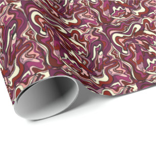Papel De Presente Ripple de framboesa