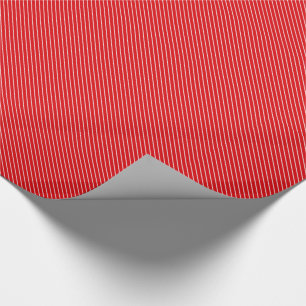 Papel De Presente Riscas diagonais - vermelhos escuro e brancas