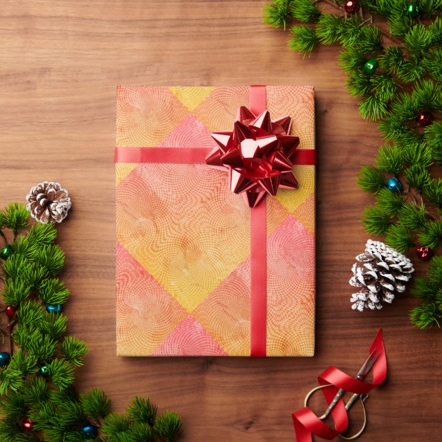 Papel De Presente Ritmos Oceânicos Quentes  (Presente de Natal)