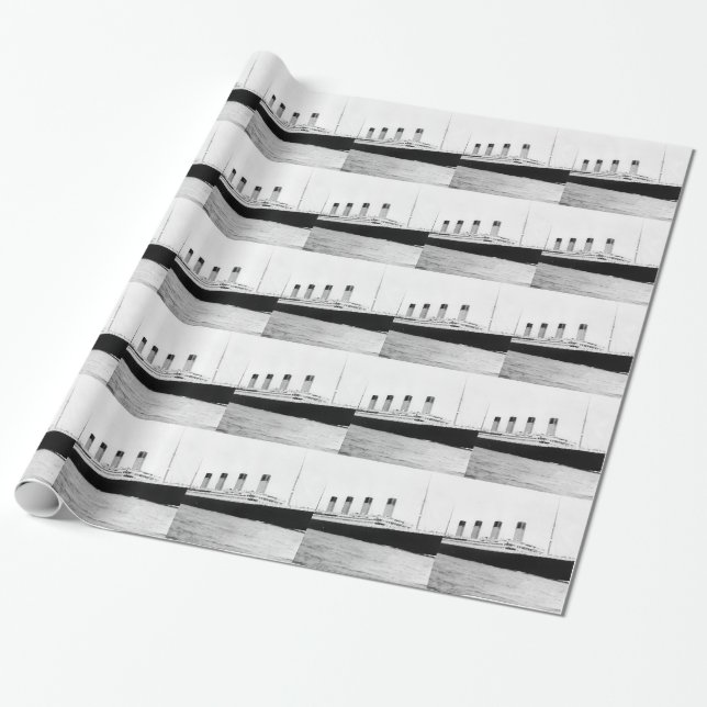 Papel De Presente RMS Titanic (Desenrolado)