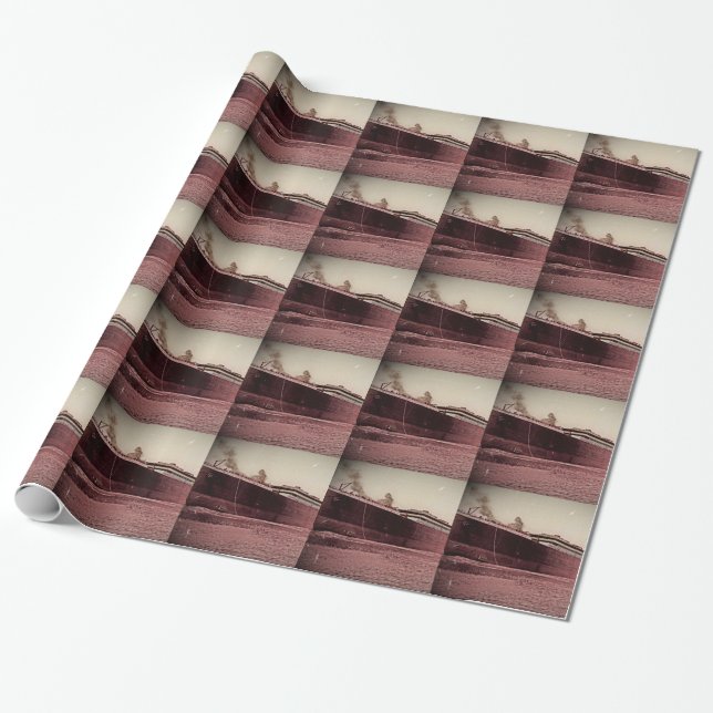 Papel De Presente RMS Titanic Maiden Voyage (Desenrolado)