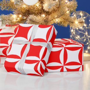 Papel De Presente Robbing Peter to Pay Paul Red Pattern