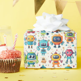 Papel De Presente Robôs
