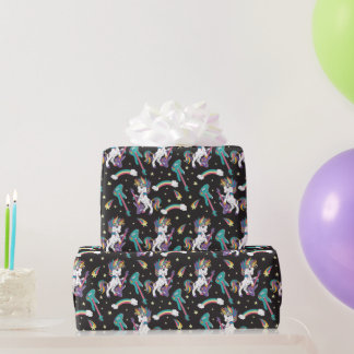 Papel De Presente Rochas N Unicórnios