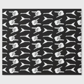 Papel De Presente Rock de Guitarra Heavy Metal 