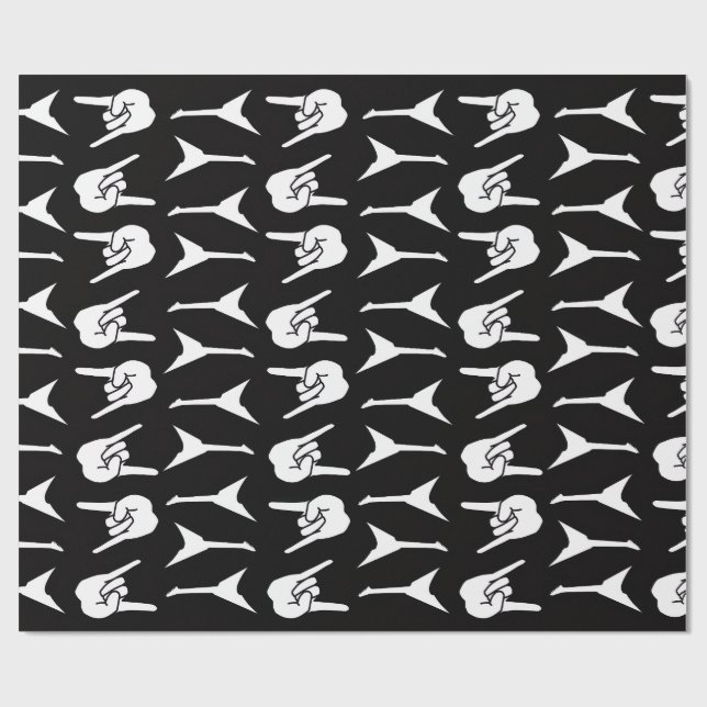 Papel De Presente Rock de Guitarra Heavy Metal  (Aberto)