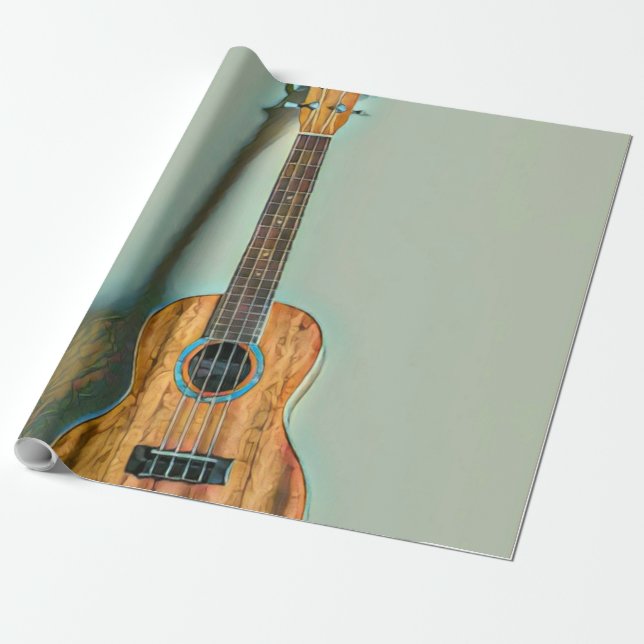Papel De Presente Rock guitar player (Desenrolado)