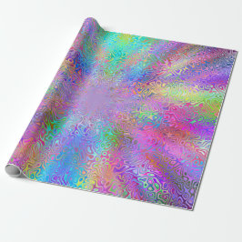 Papel De Presente Rocket Rainbow