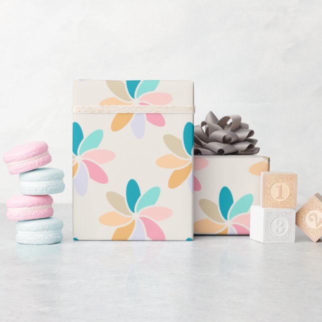 Papel de Presente Roda Pastel (Chá de bebê)
