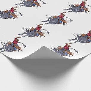 Papel De Presente Rodeo Bull Rider