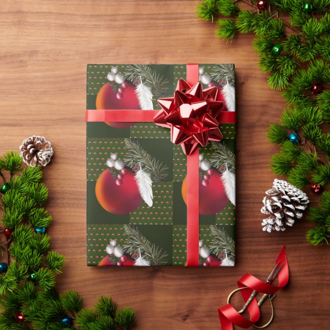 Papel De Presente Rola Branca (Presente de Natal)